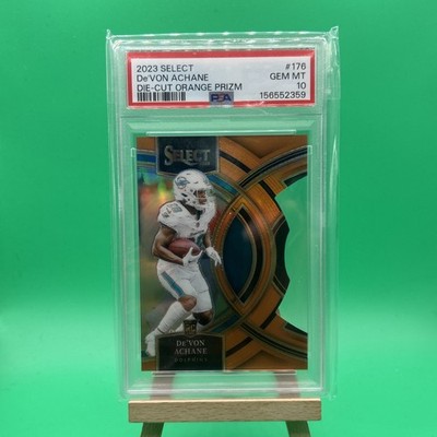 2023  Select - Club Level De'Von Achane #274 Orange Prizm Die-Cut /399 (RC)