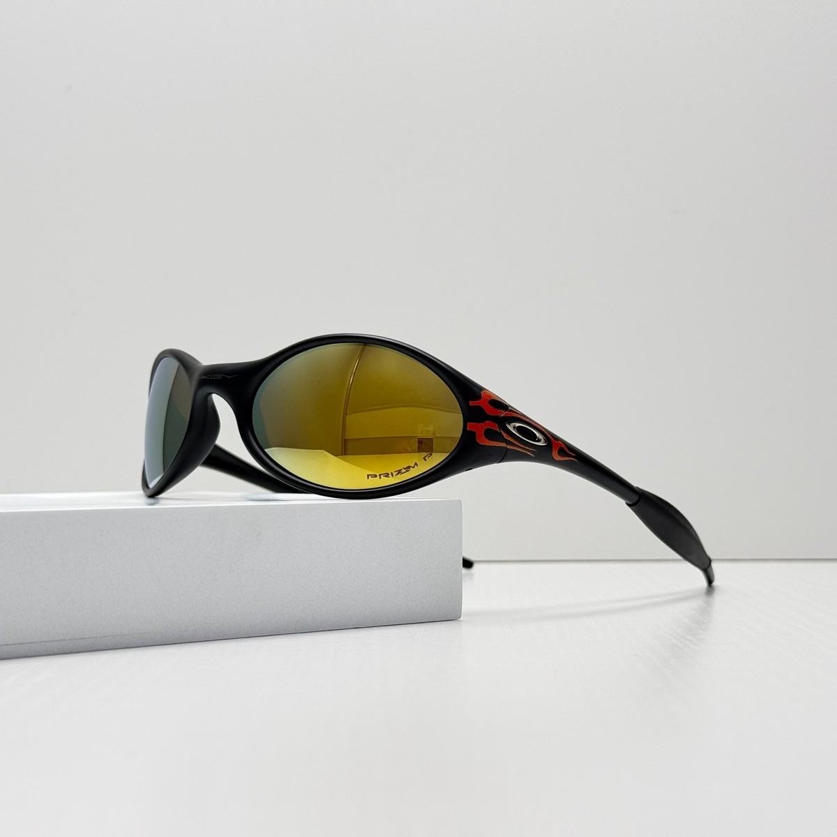小物 OAKLEY Eye Jacket fate 00s y2k archive Oakley X Brain dead eye Jacket Black Frame Yellow Lens Y2K