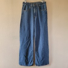 Levi's Womens Ribcage Wide Leg Denim Jeans Size 27x32 Blue 100 Cotton NWT