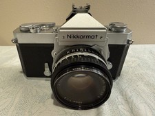    Vintage NIKON Nikkormat FT SLR Film Camera Series E 50mm 1.8 Lens JAPAN
