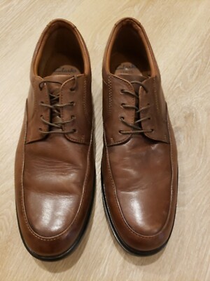 Clarks Men’s Brown Leather Oxfords Excellent Condition 10M Casual Dress Shoes Clarks Collection Oxfords Mens Size 10M 16326 Brown Lace Up  main image 3