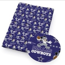 Cowboys Polyester Cotton blend fabric. 20" x 55" Dallas Football 1110674