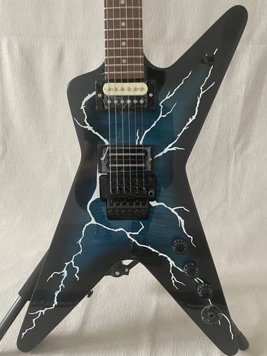 DIME Washburn Dimebag Darrell Signature Model Electric Guitar Dark Blue Panel - Picture 2 of 12