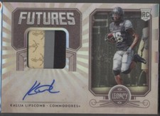 2020 Panini Legacy Kalija Lipscomb Rookie Patch Auto RPA RC #/399 WR Vanderbilt