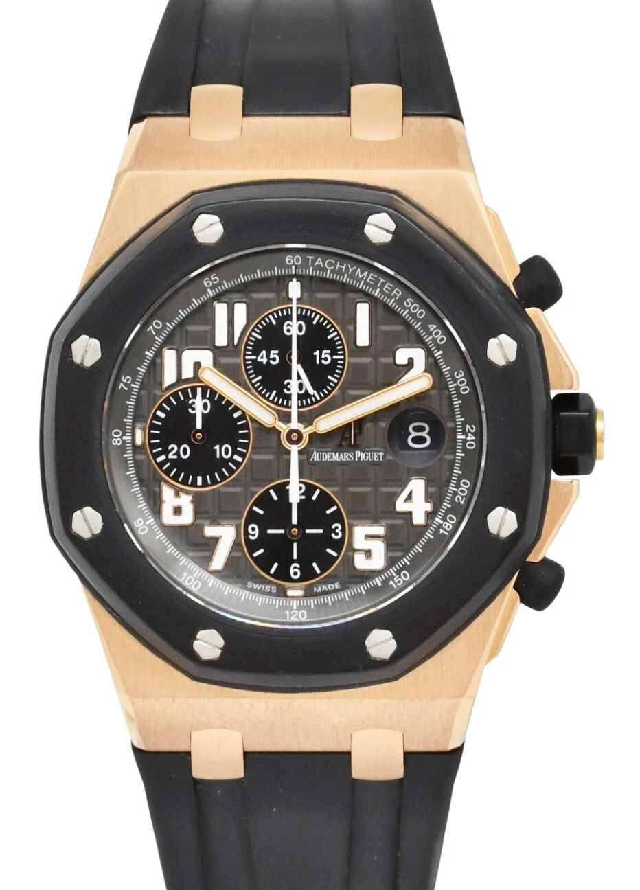 Audemars Piguet — Audemars Piguet Royal Oak Offshore 42 Chrono  Rose Gold RubberClad Watch 25940OK