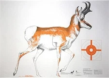 NRA Pronghorn Antelope Life-Size Game Target (HF 07920), 60" x 42", (folded)