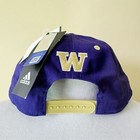 Adidas Washington Huskies Snapback Hat Mens NCAA Purple Tan Adjustable NWT — photo 7