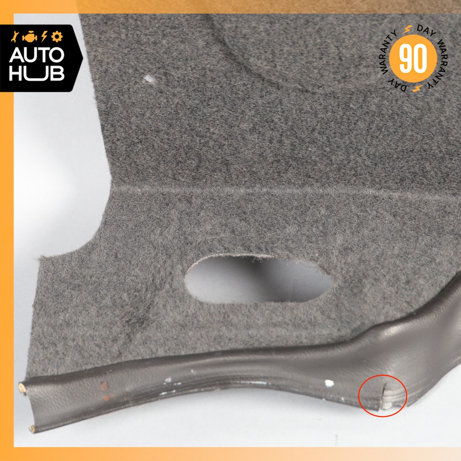 00-04 Aston Martin DB7 Vantage Trunk Lid Carpet Upper Cover Trim Panel OEM