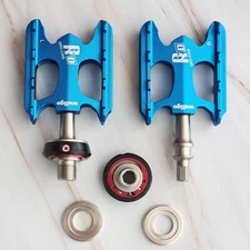 Wellgo QRDII C006 Removeable Pedals, Aluminum 6061 CNC, Blue - 1 pair