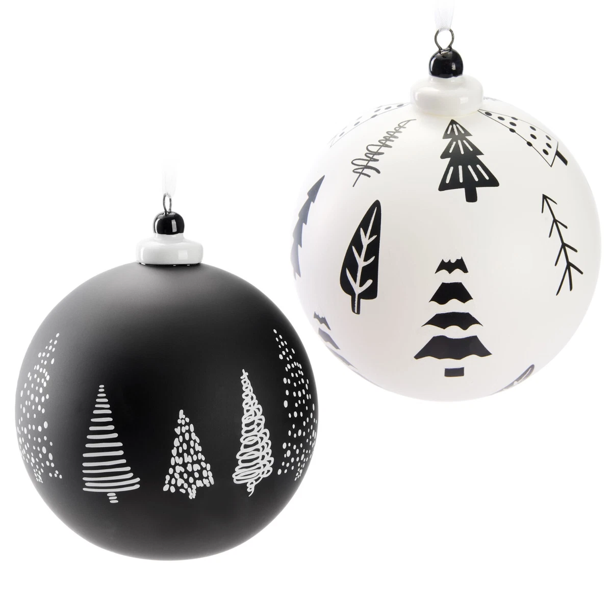 Addobbo Natalizio In Ceramica A Forma Di Gatto Bianco – Ornamento Rotondo Da Appendere, Diametro 7,3 Cm, Con Cordino, Perfetto Per Albero Di Natale E Decorazioni Festive