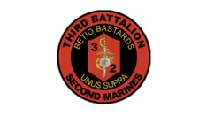 4" us marine corps 3rd battalion 2nd marines bumper sticker decal usa made