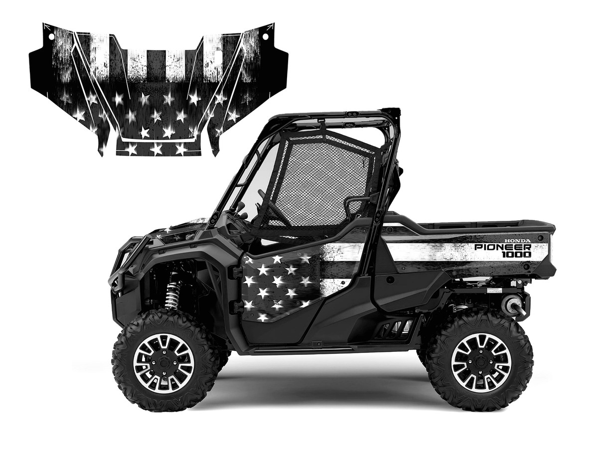 2023 - 2024 Honda Pioneer 1000-3 Deluxe graphics decal kit