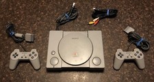Playstation 1 Ps1 Console and 2 Controllers Model 5501