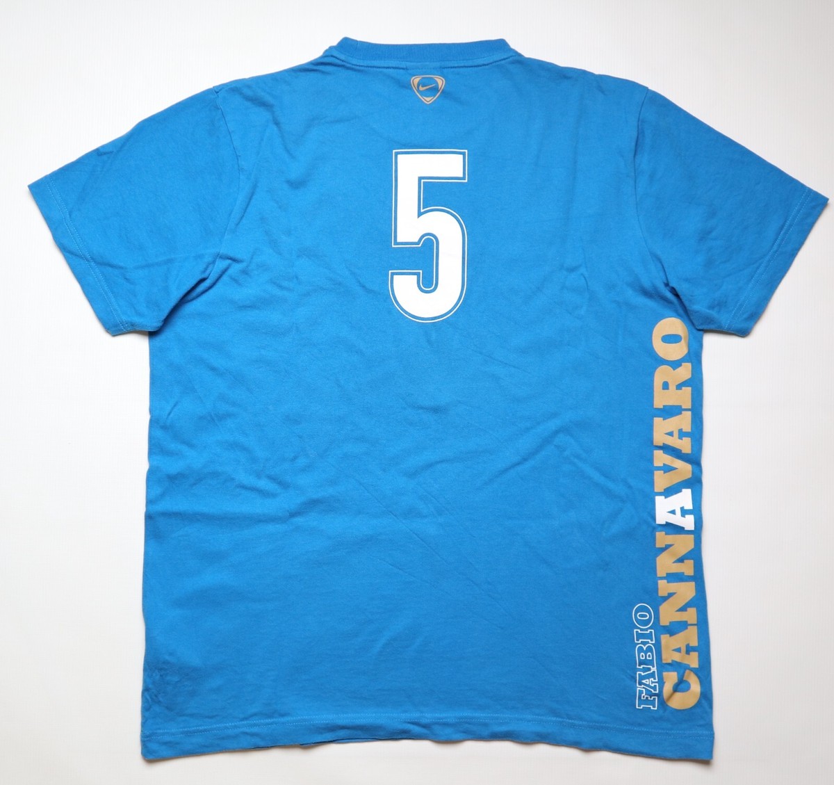 ITALY FABIO CANNAVARO 2006 GRAPHIC TEE FOOTBALL SHIRT SOCCER