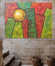 Mark Little,  Original, painting,60”x48”Acrylic,Abstract,pop Art,modern,large XL