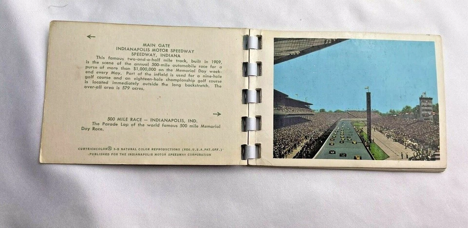 De colección 1972 Indianápolis 500 recuerdos libro ilustrado tarjetas Arie Spike John Foto 4 de 4