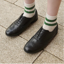 Chaussures Brogue Noires Vernies Angry Angels - Taille 36 EU - Look School Chic Pour Fille