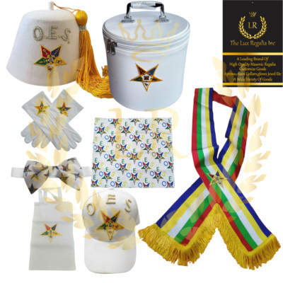 Masonic Order of the Eastern Star Fez Hat Premium Quality super Deal set