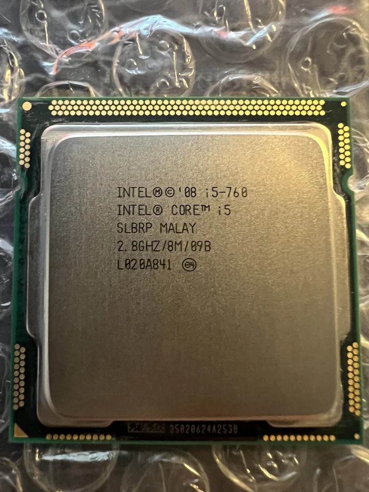 INTEL CORE i5-760 CPU 2,80GHz to 3,33GHz 8MB LGA1156 Prozessor #3109