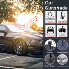 Car Front Rear Window Windshield Foldable Sun Shade Shield Cover Visor UV Block