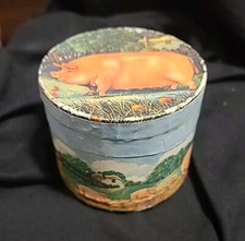 Vintage Alan Cracknell Popprint PIG Round Shaped Box 3