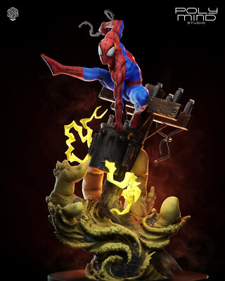 Spider-Man 3D Printed Figure, Unpainted Marvel Peter Parker Model Kit