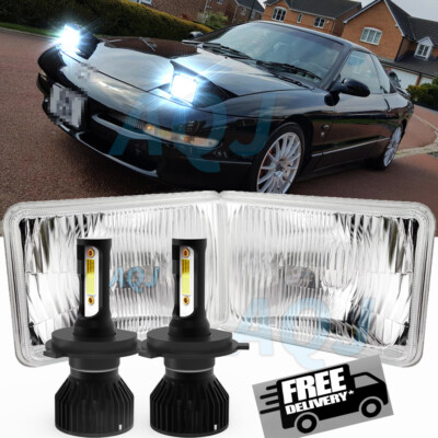 For Ford Probe 1993 1994 1995 1996 1997 Rectangle 4X6'' LED Headlight Hi/Lo Beam+