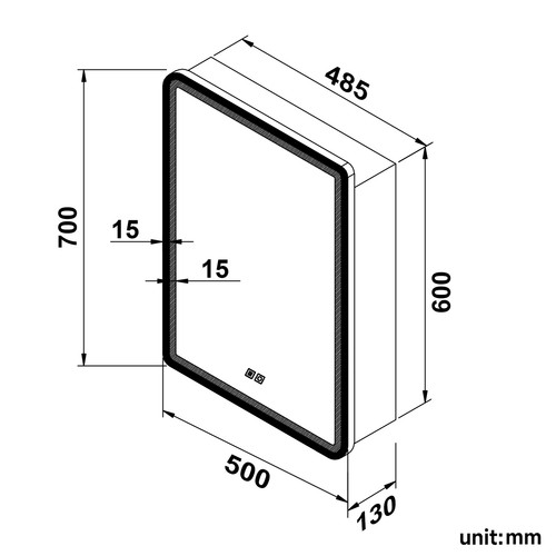 LED Bathroom Mirror Cabinet With Shaver Socket Storage/Demister/Sensor Switch - Picture 147 of 201
