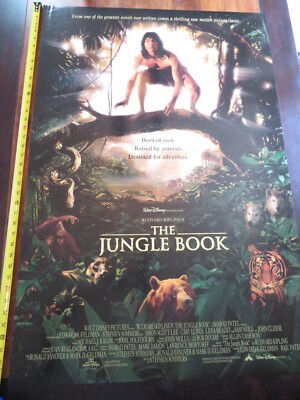 WALT DISNEY JUNGLE BOOK ORIGINAL MOVIE POSTER 1 SHEET JASON SCOTT LEE CARY ELWES