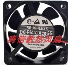 Sanyo 109R0612S409 6025 DC12V 0.17A 6CM 2-Wire Silent Cooling Fan