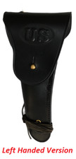 Étui cuir US WW2 M1916 .45 pour Colt M1911 (VERSION GAUCHE) couleur noir