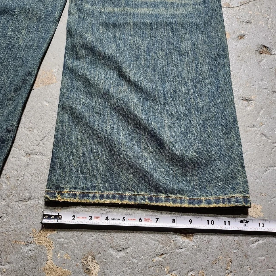  baggy faded sandwash jeans 28W x 30L wide leg denim - Image 3 of 4