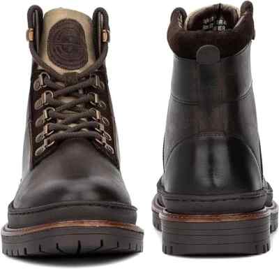 NEW RESERVED FOOTWEAR NEW YORK men\'s faux leather lace-up boot in wheat Reserved Footwear New York Rafael Men main image 2