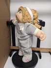 Vintage Cabbage Patch Kid 1985 Blonde Hair Blue Eyed Girl Ponytail Exercise — photo 5