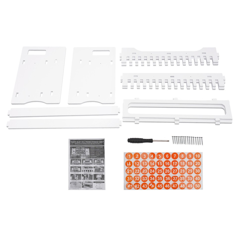 30 Slots Cell Phone Storage Desktop/WallMounted for School