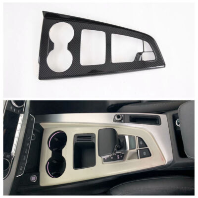 For Audi A4 B9 A5 Carbon Fiber Middle Console Gear Shift Panel