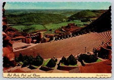 Postcard Red Rocks Park and Theater Colorado Photo Bill Sanborn