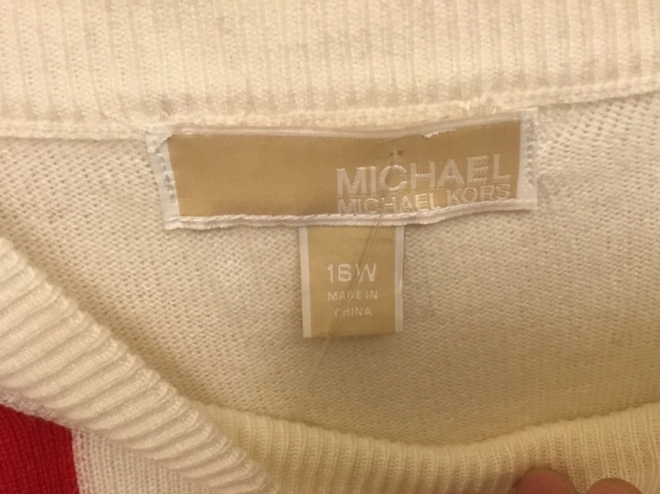 Rare Michael Kors Women’s Pullover Sweater  Wool/viscose Sz 16W Beautiful￼ - Image 2 of 4