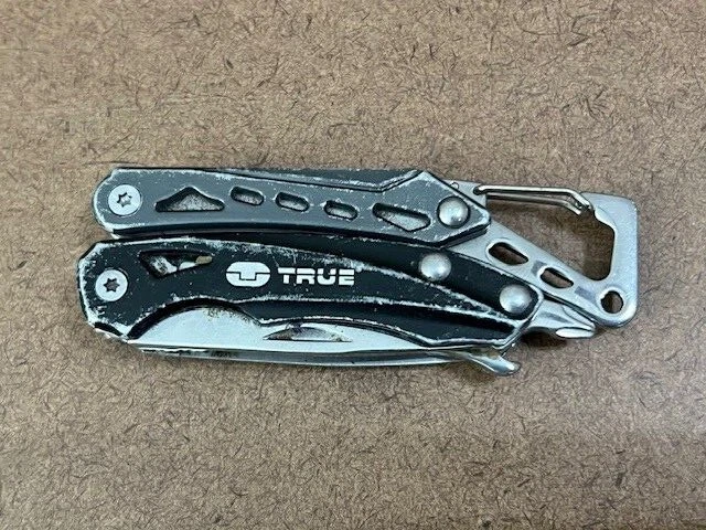 TRUE Utility Multi Tool Pocket Knife Folding Black Great Condition  