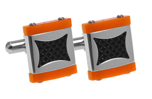 Stainless Steel Resin Enanel Cufflinks - Picture 1 of 1