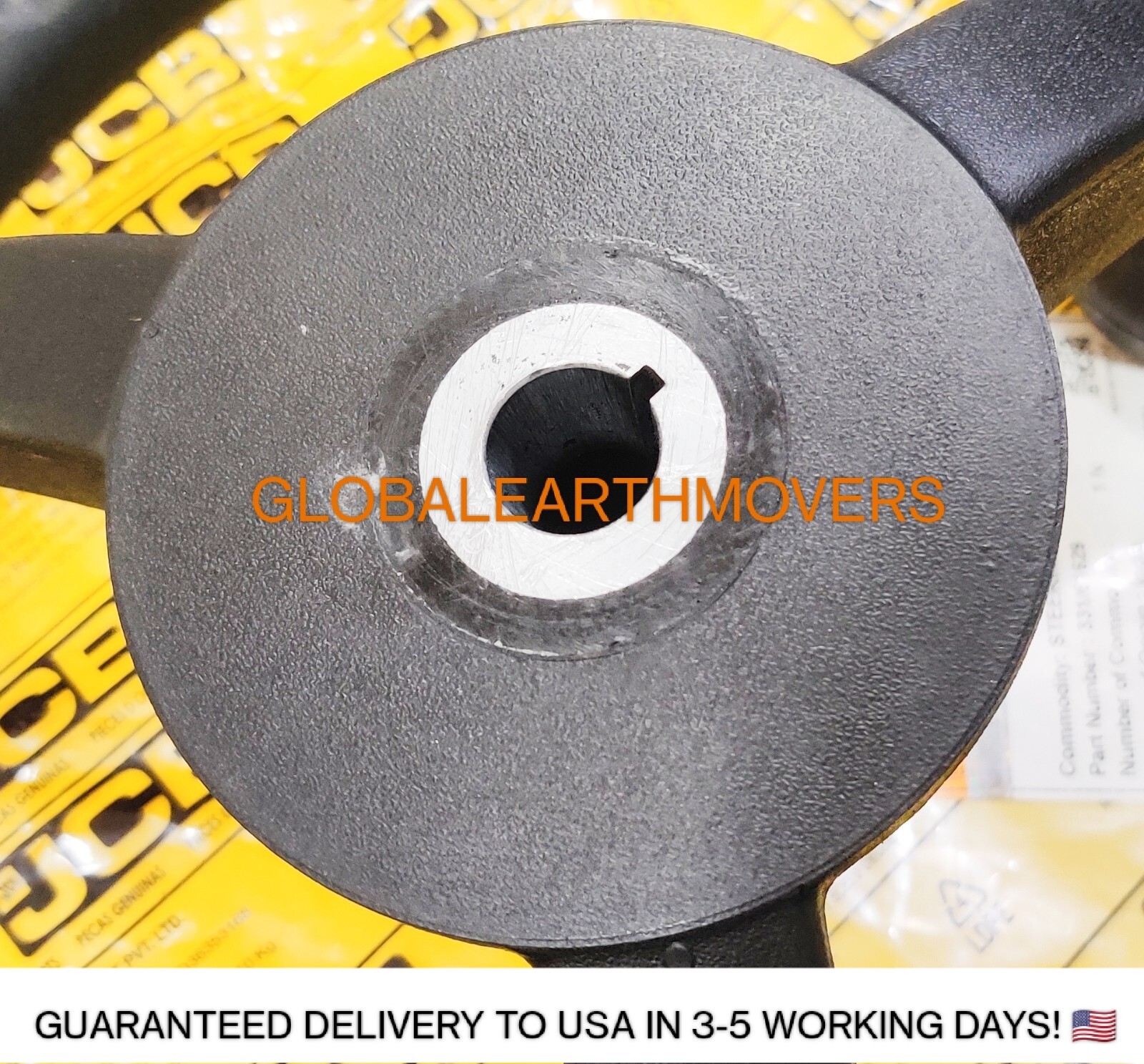 JCB BACKHOE / TELEHANDLER- GENUINE JCB STEERING WHEEL 12
