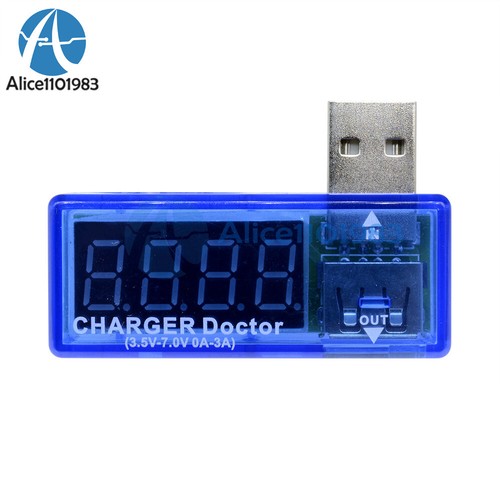 2PCS USB Charger Doctor Voltage Current Meter Battery Tester Power Detector - Photo 5/12