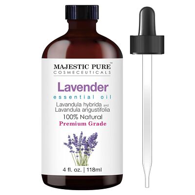MAJESTIC PURE Lavender Essential Oil - Therapeutic Grade, 100% Natural Essential