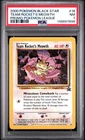 2000 POKEMON PROMO BLACK STAR POKEMON LEAGUE #18 TEAM ROCKET'S MEOWTH PSA 7