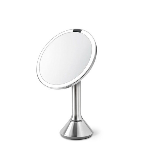Simplehuman 8” Round Sensor Make-up Mirror 5x Cordless | Stainless Steel ST3052 - Picture 5 of 7