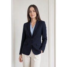 Charles Tyrwhitt Navy Slim Fit Wool Blazer 38R