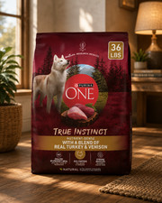 Purina ONE True Instinct Adult Dog Dry Food - High-Protein, Natural, 36 Lb NW