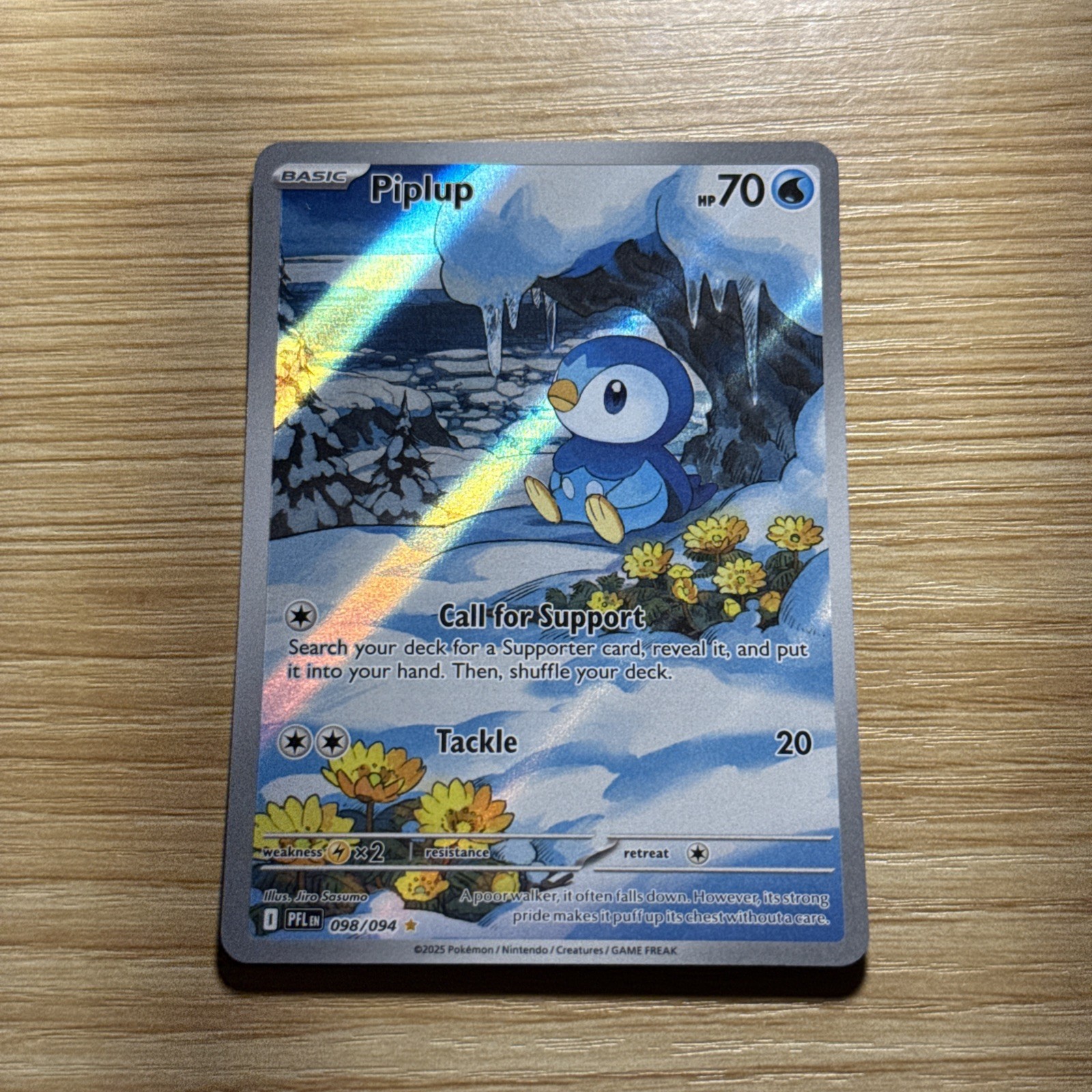 Piplup 098/094 IR Illustration Rare Pokemon TCG Phantasmal Flames English LP