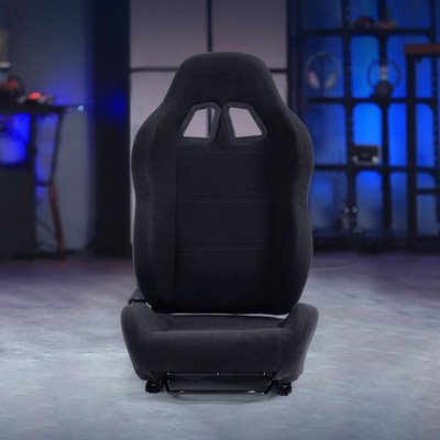 Dardoo Gaming Sitz mit verstellbarem Doppel Slide Fit Racing Cockpit Schwarz
