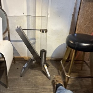 Outdoor Pellet Heater, Patio , Fire Pit with Safety Ash  Floor Model Been Fired